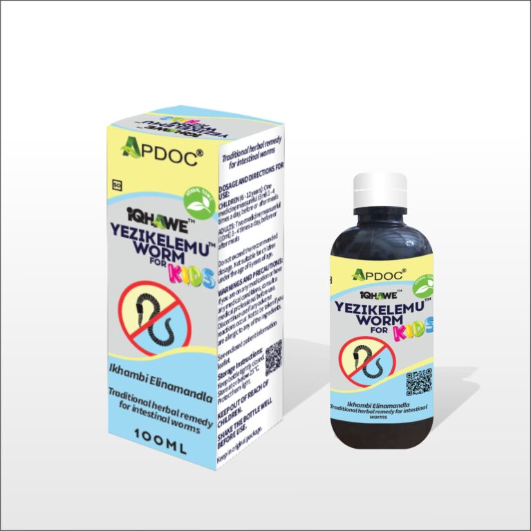 Worm/Yezikelemu Kids (APDOC’s WormAway Kids-Tonix) 100ml – APDOC / iQHAWE